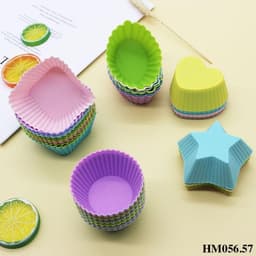 Khuôn cupcake các loại, khuôn cupcake hình tròn, hình trái tim HM056.HM057 3