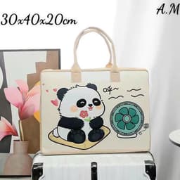 Túi du lịch hoạt hình nỉ Hoạ Tiết Hoạt Hình Gấu Poohh Túi đựng hành lý đi chơi dung  tích lớn mẫu mới free ship 9