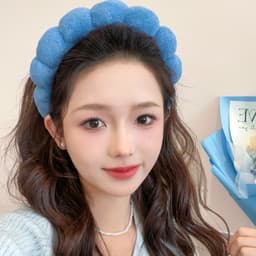 Bờm tóc Thời Trang Hàn Quốc Mềm Xốp Cao Đám Mây Băng Đô Quấn Tóc Phụ Kiện Tóc 7