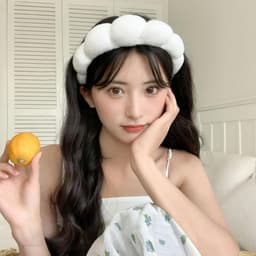 Bờm tóc Thời Trang Hàn Quốc Mềm Xốp Cao Đám Mây Băng Đô Quấn Tóc Phụ Kiện Tóc 8