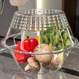 ''Rổ Rửa Rau 2 Lớp Đời Mới ''Thoát Nước Thông Minh, Chậu Nhựa Rửa Mặt CHOUSE LIFE 1
