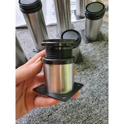 Chân Inox 80mm/100mm/150mm Dùng Cho Tủ Bếp, Kệ Tivi. Điều Chỉnh Được Độ Cao. Chất Liệu inox 304 Cao Cấp, Bền Đẹp 1