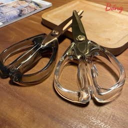 Kéo Lưỡi Thép 3CR13 Thân Nhựa Acylic - Kéo Cắt Đa Năng A.B FREE SHIP 1