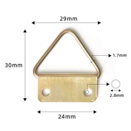 Set 5/10c Móc Treo Tranh Ảnh Tam Giác Kim Loại - Phụ Kiện Treo Tranh, Khung Ảnh, Đồ Trang Trí Tường Chắc Chắn 6