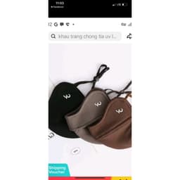 Khẩu Trang Vải Nỉ 2 Lớp Chống Nắng Cao Cấp manhdoan 2