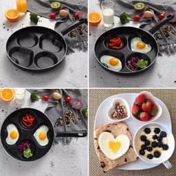 Chảo chiên ốp trứng 4 ngăn chống dính dùng được bếp từ 5