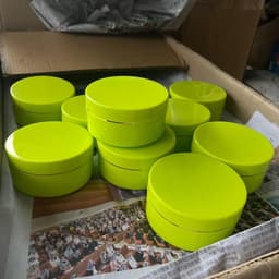 Giá Sỉ 100 hũ K200 xanh bơ (lòng 200g + hũ = 250g) - Có nắp lót chống tràn - Đựng kem trộn Đựng kem body 5
