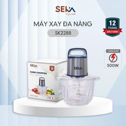 Máy xay thịt SEKA SK2288 đa năng công suất 500W, cối thuỷ tinh dao 4 lưỡi  TUIDO SHOP 8
