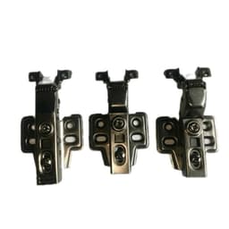 Bản Lề Cánh Kính Giảm Chấn Màu Titan Chất Liệu Thép Điện Hóa. Đóng Mở Êm Ái, Độ Độ Bền 10000 Lần Đóng Mở. 1