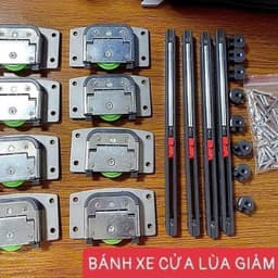 Bánh Xe Cửa Lùa Giảm Chấn Dùng Cho Tủ Áo. Giúp Đóng Mở Tủ Êm Ái Và Nâng Cao Tuổi Thọ Tủ. Khách Mua Ray Nhắn Cho Shop 4