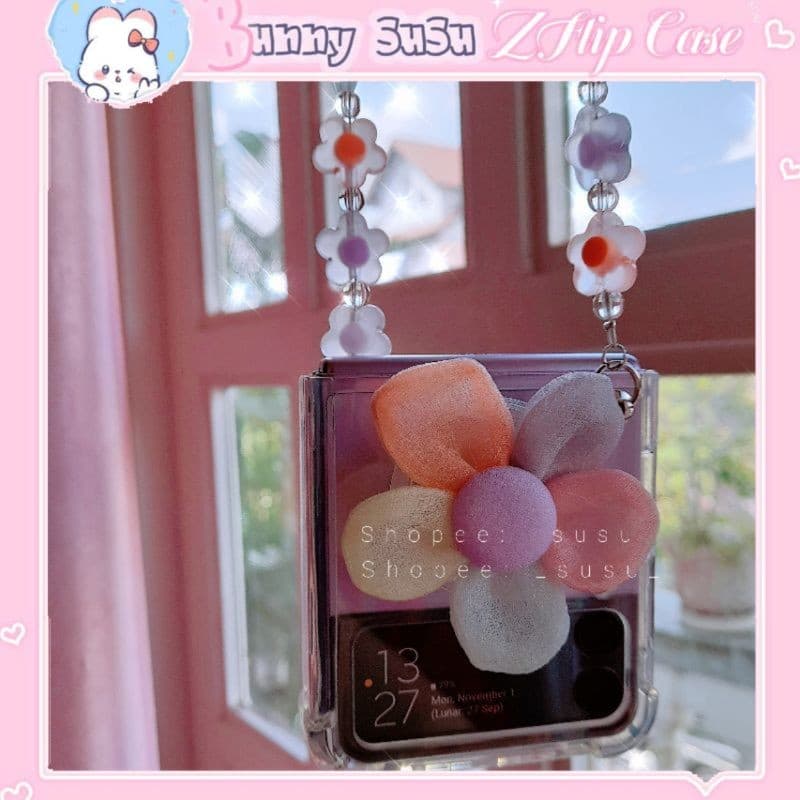 Z Flip 3 - ZFlip 3 - ZFlip3 - Flip3 5G hoa vải nhẹ nhàng nữ tính
