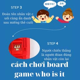 【BabyJoy】Bộ đồ chơi board game đối kháng 2 người,WHO IS IT,Dành Cho Trẻ Em Và Người Lớn Trò Chơi Board Game 4