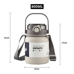 Bình Nước Giữ Nhiệt Boss Inox 316 - 304 Có Quai Xách Dung Tích 800ml ( tặng kèm sticker) -Bình Giữ Nhiệt Cao Cấp FREE SH 6