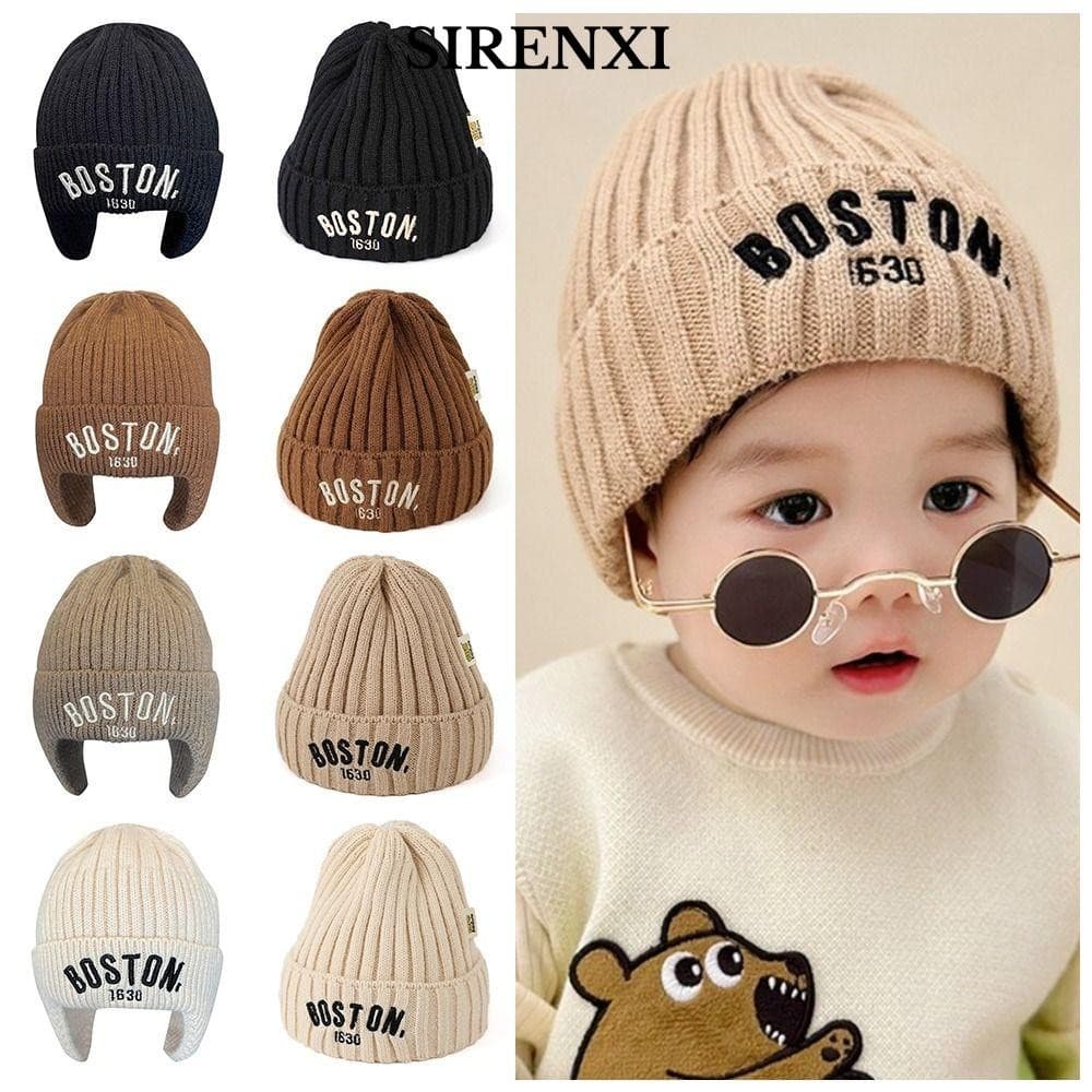 Mũ bảo vệ tai SIRENXI, len mềm ​​Mũ ấm áp cho bé, mặc trẻ em Beanies Boy Girl