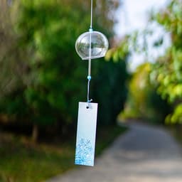 CHUÔNG GIÓ PHA LÊ NHẬT BẢN FURIN - Chuông gió Thủy Tinh (Hộp Trắng Nhỏ) Trang Trí Sân Vườn Decor Quán Cafe Bàn Học 6