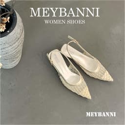 Giày Đế Bệt Mũi Nhọn 𝙔𝙐𝙇𝙄𝙉𝘼 Vải Lưới Hình Mắt Cáo Siêu Xinh hottrend 2026 - B20 8