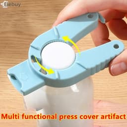 [Elebuy] 2 Dụng cụ mở chai đa chức năng Dụng cụ mở hộp nhựa Dụng cụ kẹp chai Dụng cụ loại bỏ Tab kéo súp cho bàn tay yếu Người cao tuổi Mới 2