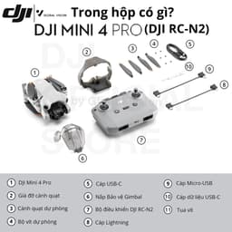 DJI Mini 4 Pro quay video dọc, chất lượng 4K 60fps HDR, ActiveTrack 360 (DJI Mini 4 Pro) 3