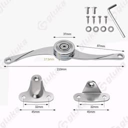 Tay Nâng Compa, Tay Nâng Cánh Gà. Chất Liệu Hợp Kim Kẽm Mạ Crom Cao Cấp. Trọng Lượng Nâng 8kg. Dùng Cho Tủ Bếp, Tủ Áo. 7