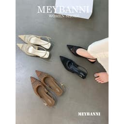 Giày Đế Bệt Mũi Nhọn 𝙔𝙐𝙇𝙄𝙉𝘼 Vải Lưới Hình Mắt Cáo Siêu Xinh hottrend 2026 - B20 4