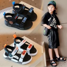 Dép sandal bé trai bé gái quai ngang đơn giản đi học, năng động, khỏe khoắn tự tin cho bé [8608] 2