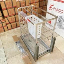 Fulco Giá Đựng Gia Vị Chai Lọ Inox 304 Cao Cấp, Nan Dẹt Kích Thước 200-400mm. Bảo Hành Han Rỉ Chọn Đời Tại Nhà Toàn Quốc 5