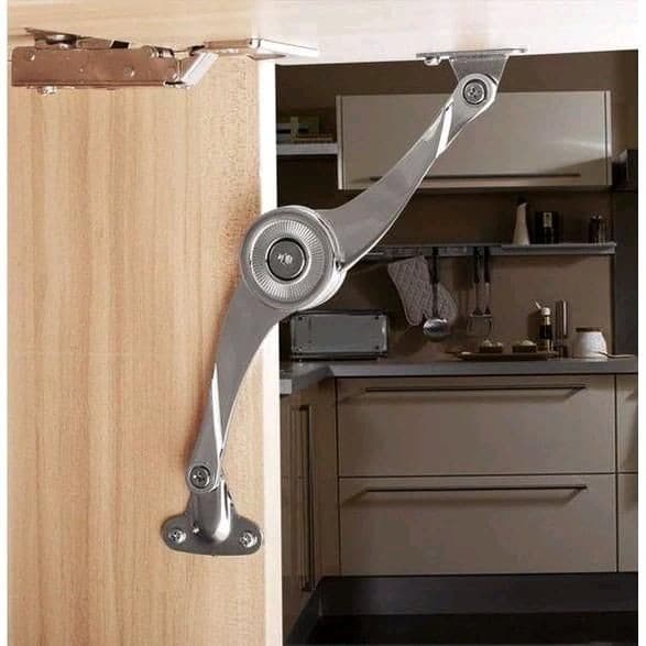 Tay Nâng Compa, Tay Nâng Cánh Gà. Chất Liệu Hợp Kim Kẽm Mạ Crom Cao Cấp. Trọng Lượng Nâng 8kg. Dùng Cho Tủ Bếp, Tủ Áo.