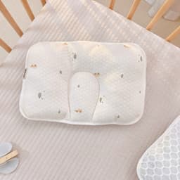 Gối Lõm Mặt Lụa Cotton Việt Nam Họa Tiết Pastel Cao Cấp, Êm Ái Chống Mép, Bẹp Đầu Cho Bé 8