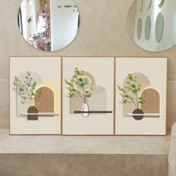 Bộ 3 Tranh Treo Tường Canvas Bắc Âu Hiện Đại, Trang Trí Phòng Khách, Phòng Ngủ, Phòng Bếp, Khách Sạn 2
