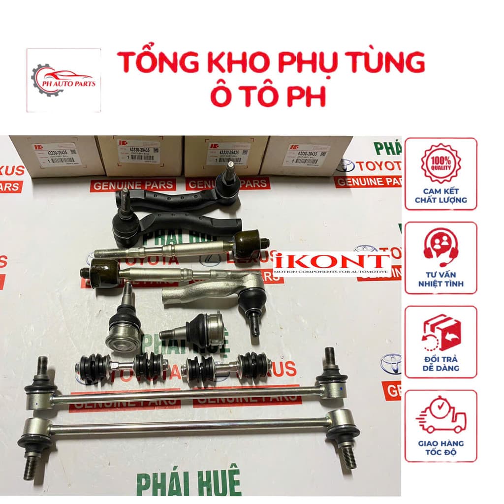 Rô tuyn Vios,Yaris các đời cân  bằng,ty cân bằng, lái trong, lái ngoài, trụ đứng hàng Ikont Japan cao cấp