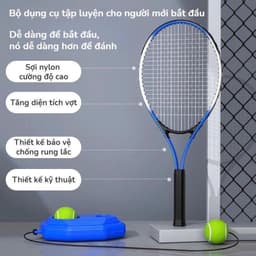 Bộ vợt tennis tập tại nhà, Vợt đồ chơi tennis dành cho bé tăng khả năng vận động cao,  tập luyện mọi lúc mọi nơi BB-427 6