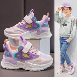 Giày thể thao KBSTAR phối lưới mix hình trái tim dễ thương cho bé gái 1