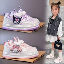 [Form bé tăng 1size] Giày kurumi giày thể thao bé gái có họa tiết kuromi đi êm mềm dễ phối đồ mẫu mới 2024 [C85] 1