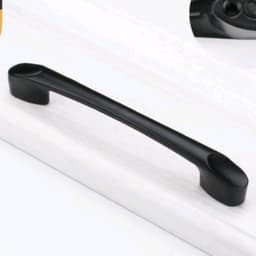 Tay Nam Lõm Hợp Kim Nhôm Cao Cấp Màu Đen Dùng Cho Tủ Áo Tủ Bếp Ngăn Kéo Chất Liệu Bền Vững Không Phai Màu. Đẹp, Thẩm Mỹ 3