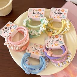 set  Dây Cao Su Dopamine Dây Buộc Tóc Dây Phụ Kiện Tóc xinh. nhatle.store2 1