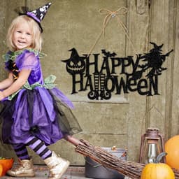 Halloween Cửa Treo Trang Trí Bí Ngô Ma Bát Lừa Hoặc Điều Trị Mặt Dây Biểu Ngữ Trang Trí Tiệc Cho Cửa Sổ Gia Đình Đồ Chơi Trẻ Em Đồ Trang Trí 5