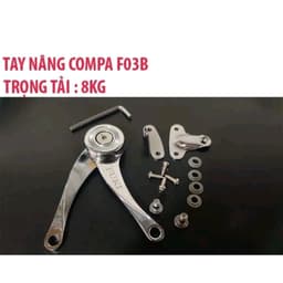 Tay Nâng Compa, Tay Nâng Cánh Gà. Chất Liệu Hợp Kim Kẽm Mạ Crom Cao Cấp. Trọng Lượng Nâng 8kg. Dùng Cho Tủ Bếp, Tủ Áo. 4