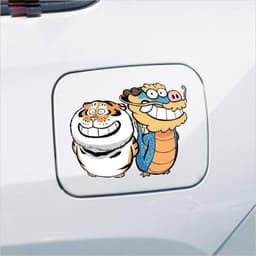 [HỎA TỐC] Decal Dán Hình  Rồng Hổ Grin Đa Năng Chống Thấm, Trang Trí Nhà Xe Máy Temxe.Net 1