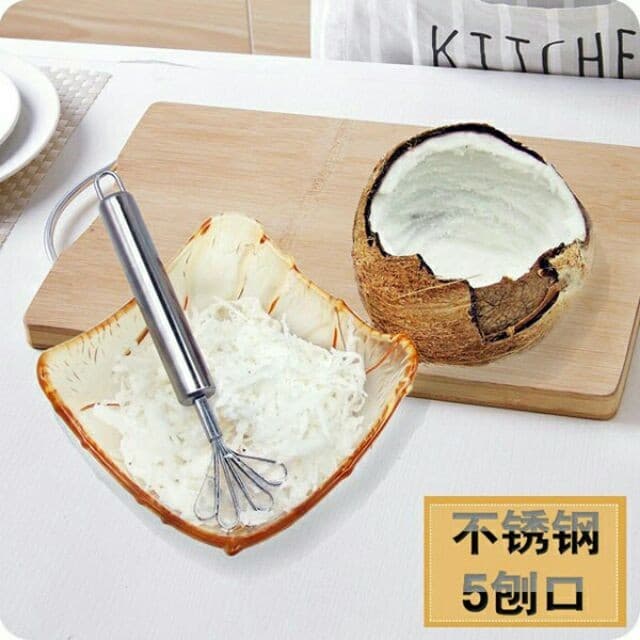 -Dụng cụ nạo dừa đa năng, đánh vẩy cá bào sợi cà rốt, lấy ruột dưa lưới,