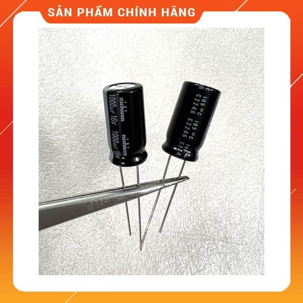 [ 15 con ] Tụ điện 16V 1000UF 16V , 16V1000UF , 1000UF16V ( size 10x20mm ) hãng nichicon
