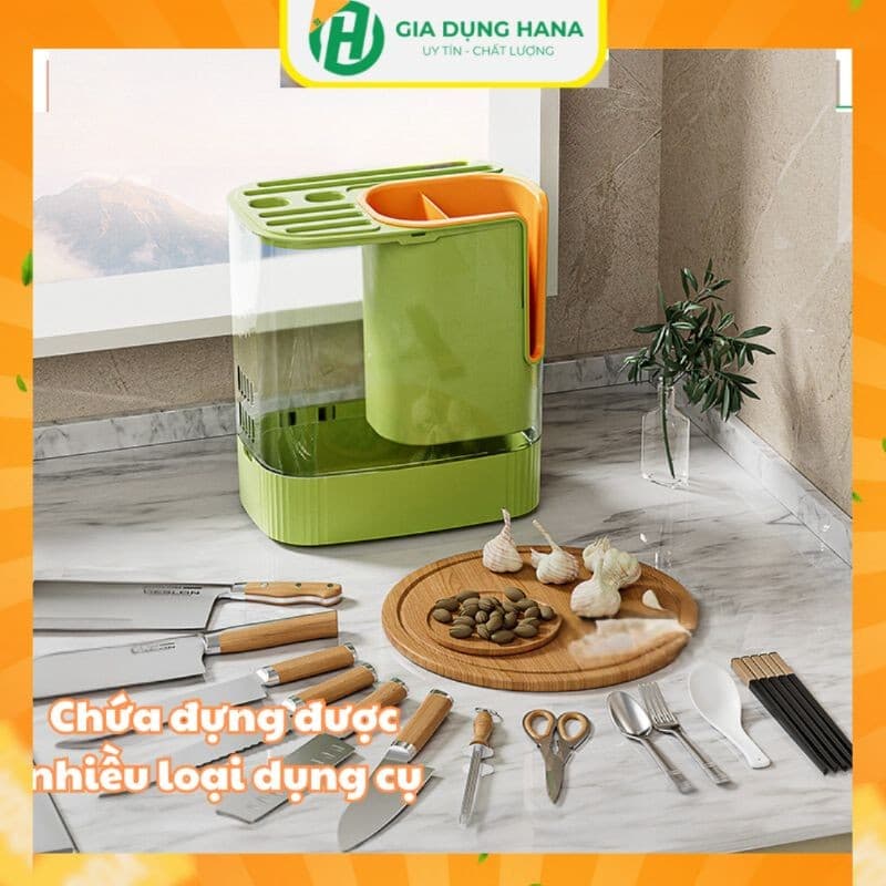 Ống Đựng Dao Đũa Đa Năng Chống Nấm Mốc Dễ Dàng Vệ Sinh Chất Liệu Nhựa PP Cứng Cáp