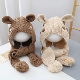 Mũ len đan Đồ xinh Vân Lee ms026 cho bé yêu các màu đến 5 tuổi 2
