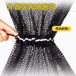 Rọng đựng cá Alibelo xanh ngọc khung kim loại mắt lưới nhỏ siêu bền, Rộng đựng cá khung kim loại 4