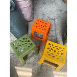 Ghế nhựa trà chanh, ghế đẩu màu xanh, vàng, cam Gia Long ngồi quán nướng, trà sữa, trà chanh vỉa hè 9