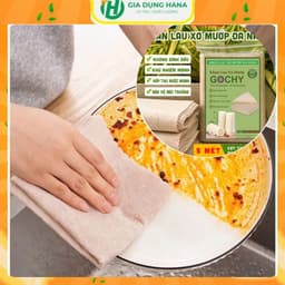 Set 3m Khăn Lau Dầu Xơ Mướp GOCHY Từ Sợi Thực Vật Tự Nhiên Siêu Thấm Hút , Khăn Lau Nhà Bếp, Tái Sử Dụng Nhiều Lần 1