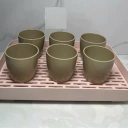 (Giadungmin) Combo 10 Cốc nhựa, ly nhựa Việt Nhật (6291) cốc uống nước đen, nâu 220ml bền chịu lực, chịu nhiệt 4