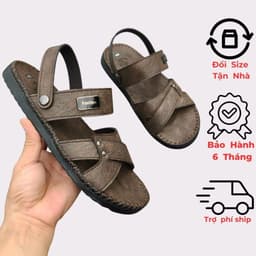 Dép quai hậu nam thời trang , Sandal nam quai chéo đế đúc mỏng dẻo  SDL8 trẻ trung thanh lịch đế mỏng êm chân 2