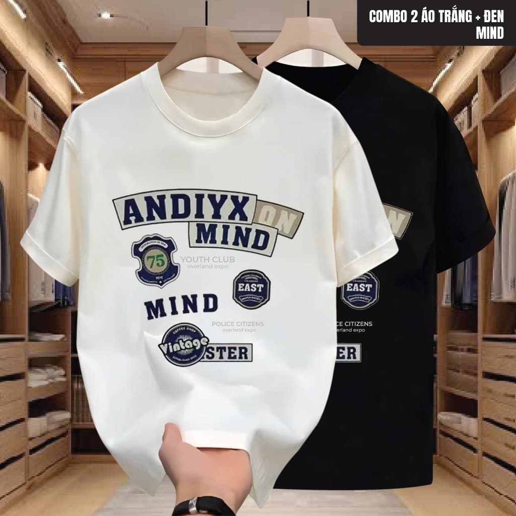 Áo thun cổ tròn nam nữ MIND form unisex, chất cotton thoáng mát, áo thun in local brand phong cách boy phố