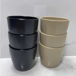 (Giadungmin) Combo 10 Cốc nhựa, ly nhựa Việt Nhật (6291) cốc uống nước đen, nâu 220ml bền chịu lực, chịu nhiệt 6