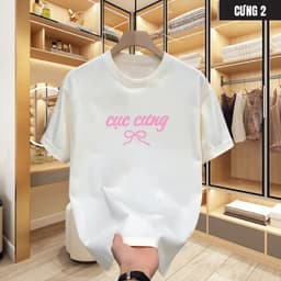 Áo thun nam nữ cổ tròn tay ngắn CƯNG form unisex chất cotton mềm mại, Tee shirt áo thun in local brand trẻ trung 1